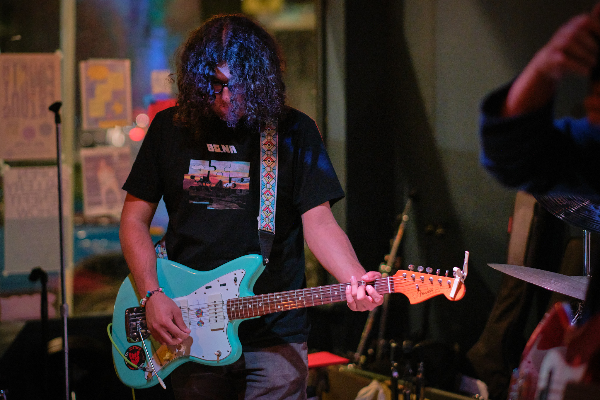 Seabass playing the Fender Jazzmaster @ The Vine, Long Beach on 24 April 2024